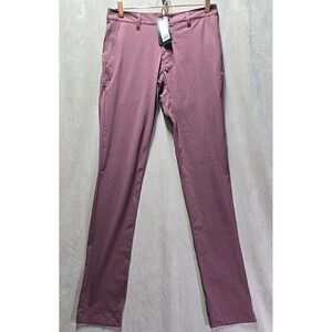 Rhone Commuter Pants Slim Flex Knit‎ Gusset Burgundy Mens Size 30 NWT